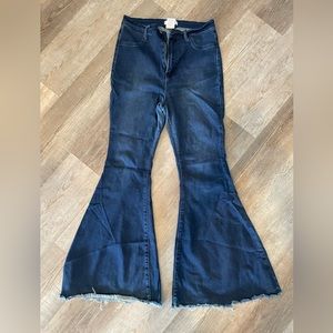 Vibrant wide legged jeans